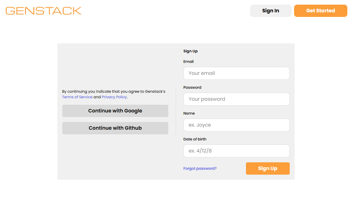 Get Started with Genstack